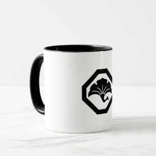 Mug Coin d'angle coupé avec grue ginkgo