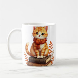 Mug Coin de lecture pour chat confortable - Art aquare