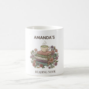 Mug Coin Nom Personnalisé Niche de Lecture Confortable
