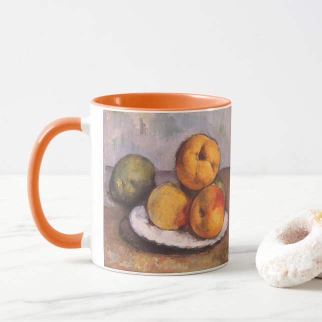 Mug coing, pommes, poires de Paul Cezanne (Avec donut)