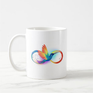 Mug Colibri arc-en-ciel avec symbole Infinity
