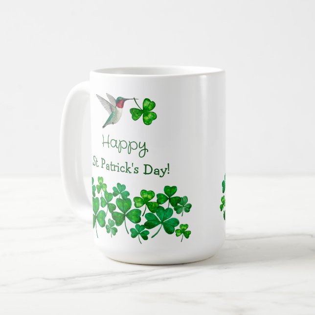 Mug Colibri de la Saint-Patrick (Devant gauche)