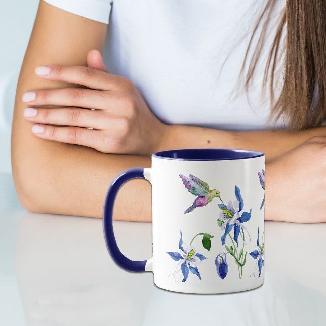 Mug Colibri du jardin de la Colonne bleue (Créateur téléchargé)