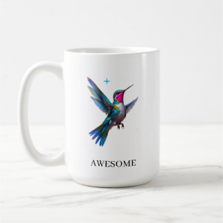 Mug Colibri élégant sur fond blanc