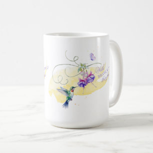 Mug Colibri et papillon inspirant