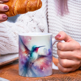 Mug Colibri gracieux en aquarelle