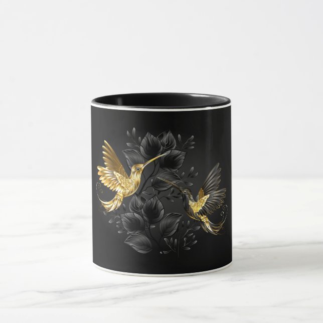 Mug Colibri noir et or (Centre)