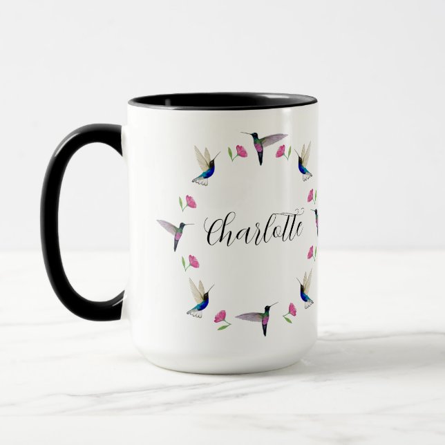 Mug Colibri personnalisé (Gauche)