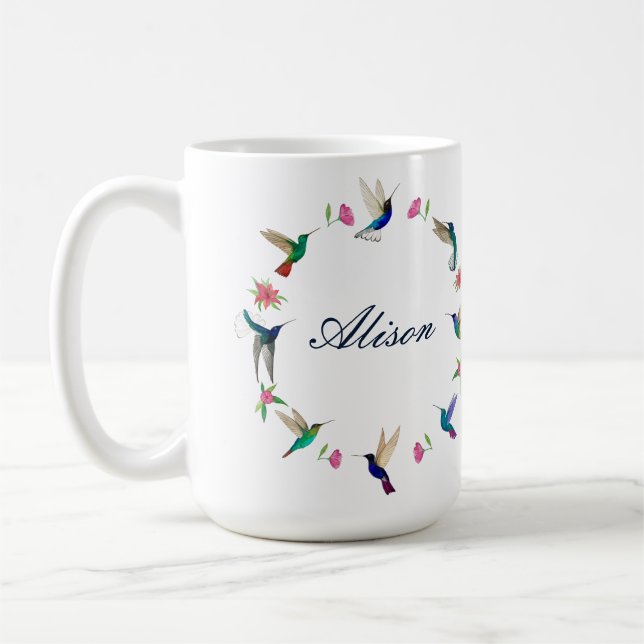 Mug Colibri personnalisé (Gauche)
