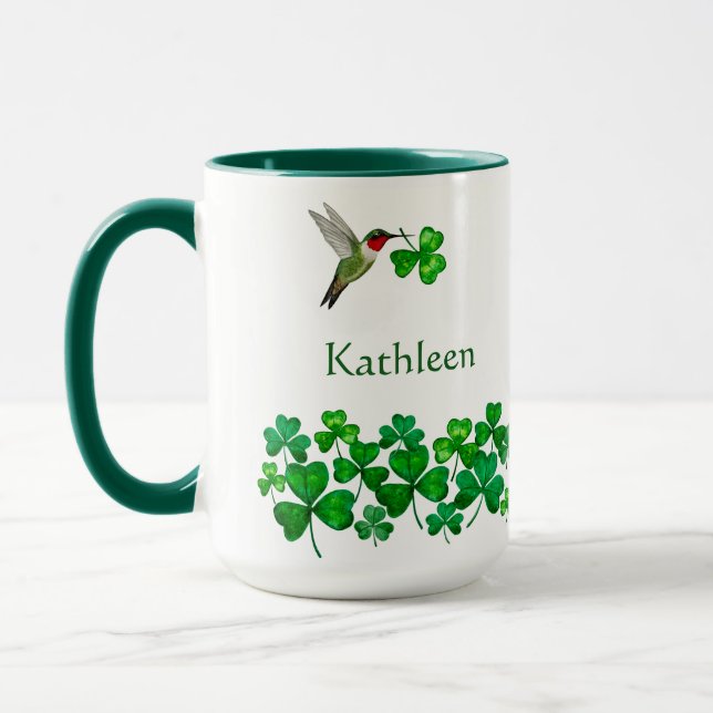 Mug Colibri personnalisé de la Saint-Patrick (Gauche)