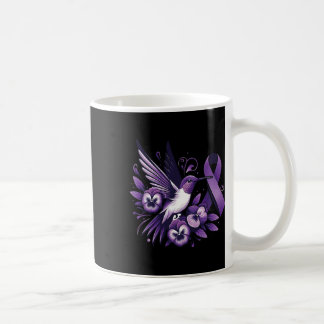 Mug Colibri tenant un ruban de pensée violette Heimerh