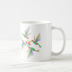 Mug Colibris Arc-En-Ciel Embrasser Une Fleur