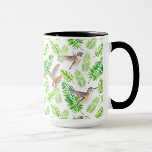 Mug Colibris et feuilles tropicaux