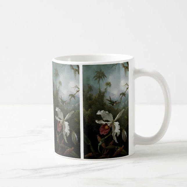 Mug Colibris et orchidée blanche par Martin J. Heade (Droite)
