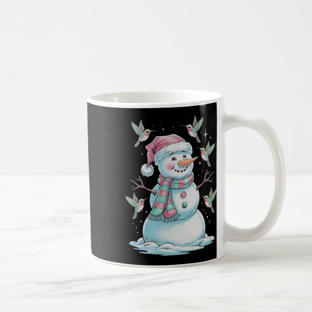 Mug Colibris Et Snowman Pour Amoureux des animaux (Droite)