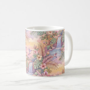 Mug Colibris Hibiscus Cascade Joie