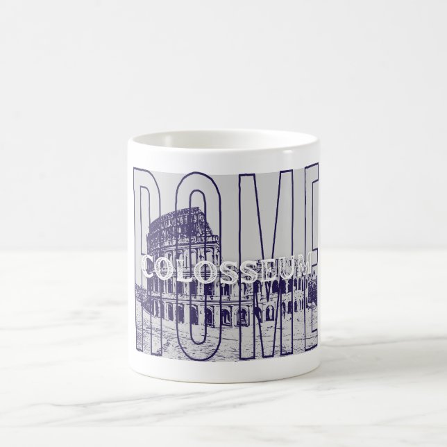 Mug Colisée de Rome antique, Voyage romain historique (Centre)