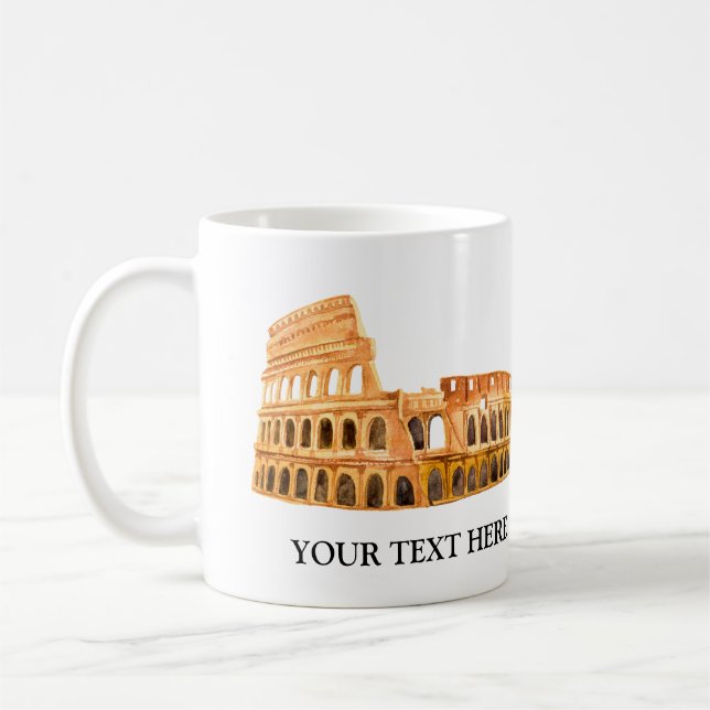 Mug Colisée Rome, Italie Design personnalisé (Gauche)