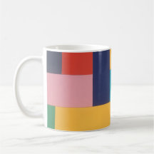 Collage abstrait géométrique multicolore