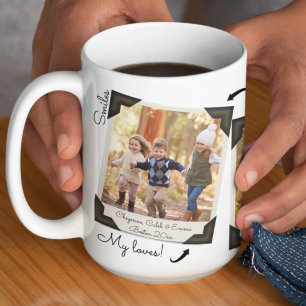 Mug Collage Album Photo Famille PLEINEMENT Personnalis