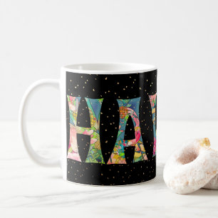 Mug Collage aquarelle de l'ananas de PixDezines Hawaii