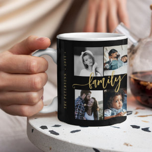 Mug Collage de 10 photos personnalisé avec votre texte