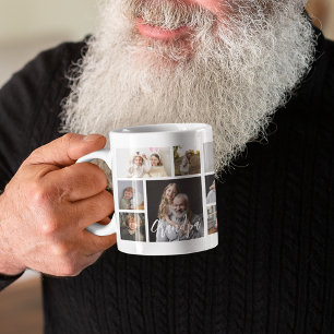 Mug Collage de 15 photos de grand-père élégant
