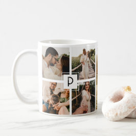 Mug Collage de famille de photos minimaliste Cadeau mo
