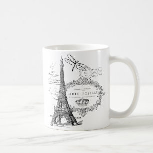 Mug collage de la tour Eiffel