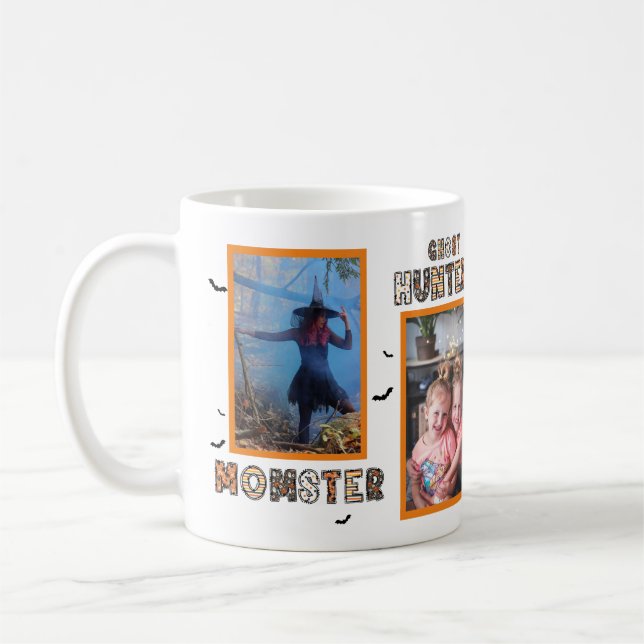 Mug Collage de photos de famille, Halloween mignon et  (Gauche)