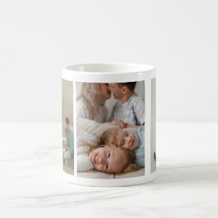 Mug Collage de photos de famille personnalisé