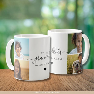 Mug Collage de photos de petits-enfants mignons pour g