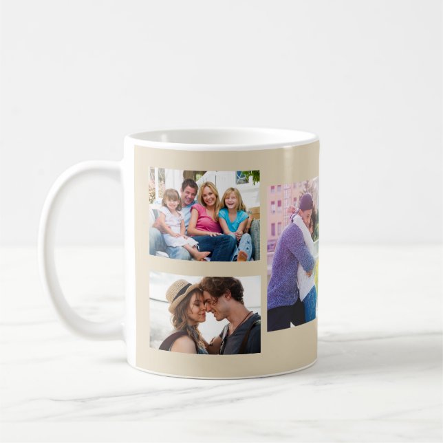 Mug Collage de photos faites votre propre (Gauche)