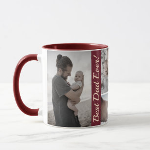 Mug Collage de photos personnalisé pour la fête des pè