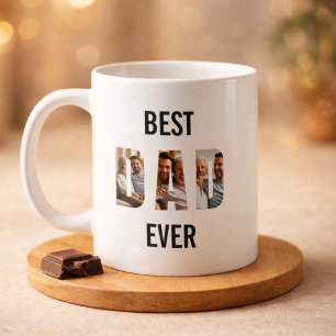 Mug Collage de photos pour papa Fête des pères Anniver
