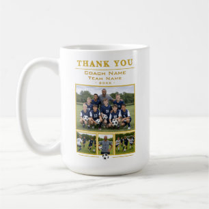 Mug Collage d'équipe de coach de football 4 Photo Merc