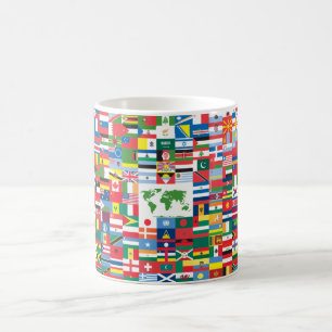 Mug Collage des drapeaux de pays de partout dans le