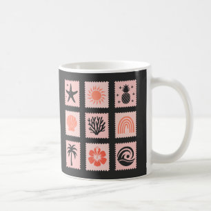 Mug Collage des timbres de nature