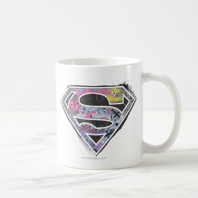 Mug Collage du logo Supergirl (Droite)