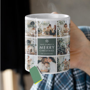 Mug Collage Moderne “Joyeux Noël” Multi Photo 