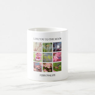Mug Collage personnalisé de photos avec votre texte