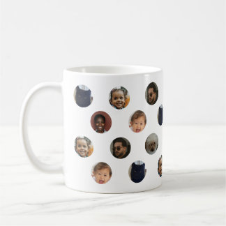 Mug Collage photo à pois