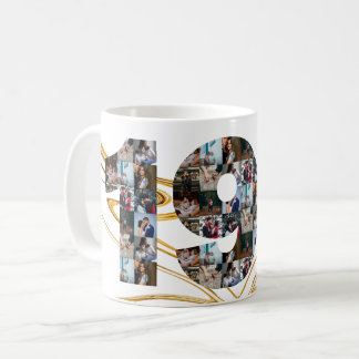 Mug Collage photo Cadeaux de 19 ans par année co