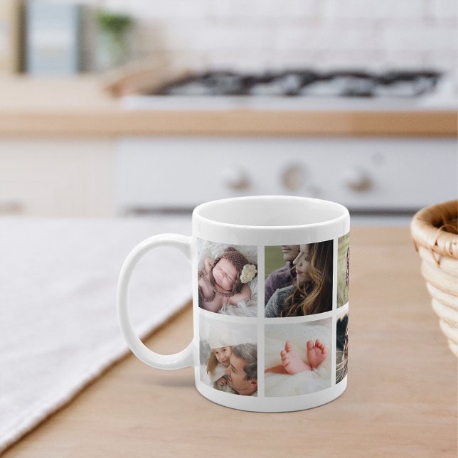 Mug Collage photo de 10 Carrés (Créateur téléchargé)
