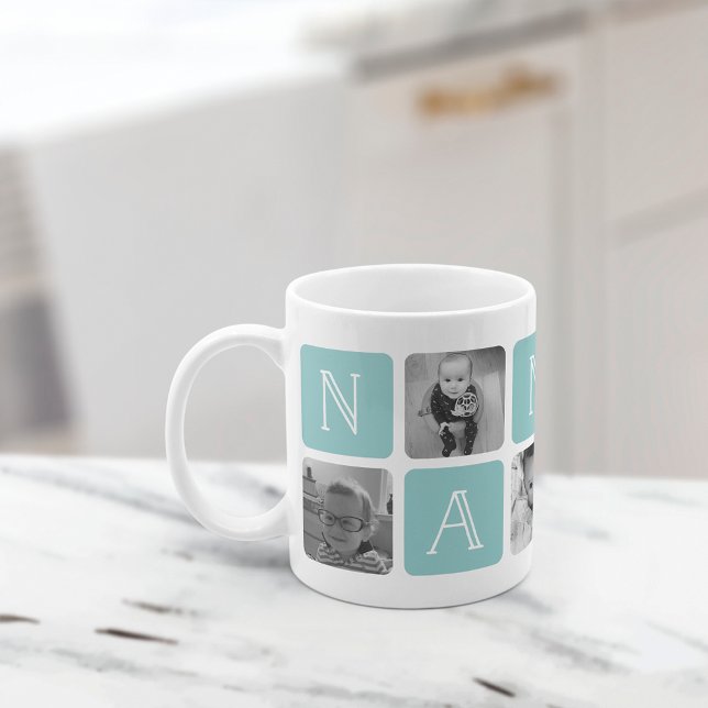 Mug Collage photo de la grand-mère NANNY (Créateur téléchargé)