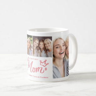 Mug Collage photo de la meilleure maman du monde pour