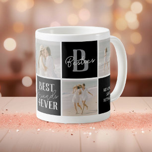 Mug Collage photo de meilleures amies modernes