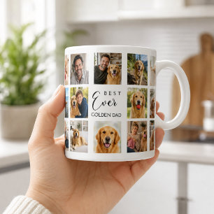 Mug Collage photo de papa père chien Retriever doré