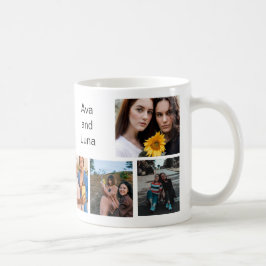 Mug Collage photo des meilleurs amis branchés 8 | Nom