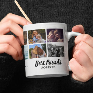 Mug Collage photo des meilleurs amis pour toujours